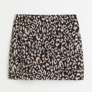 Linen-Blend Skirt